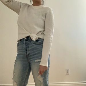 Madewell White Sweater